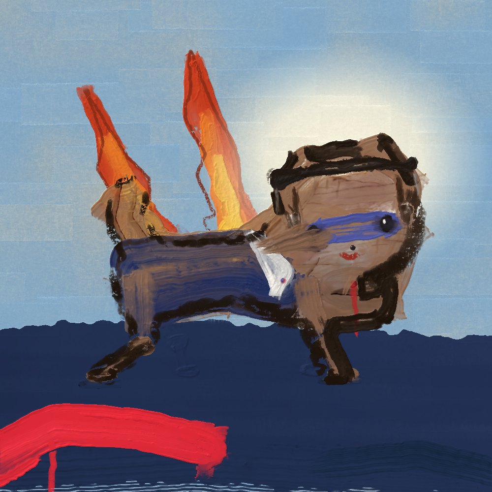 Barack, a living dog from the collection, shown as an illustration, not a reserved dog
